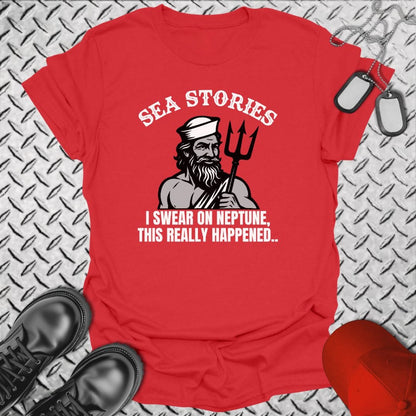 NavyHumor T-Shirt Red / S Sea Stories T-shirt