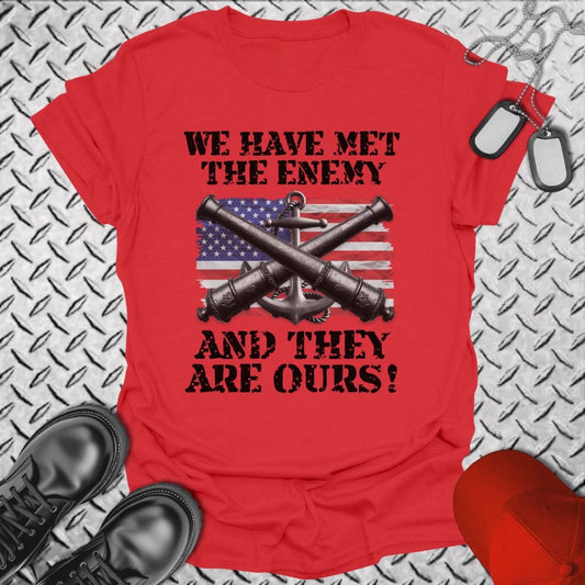 NavyHumor T-Shirt Red / S We Have Met The Enemy T-shirt