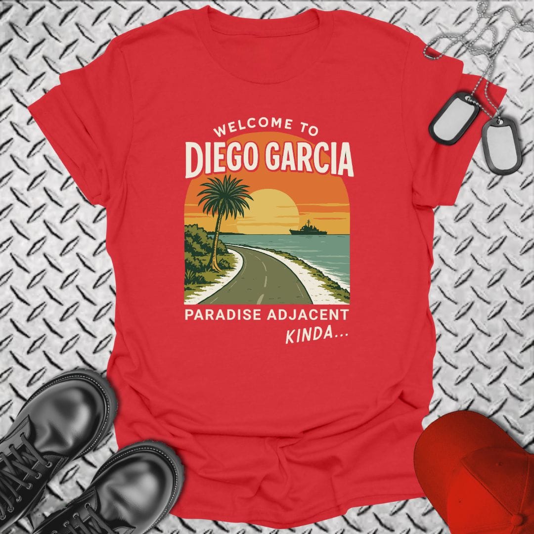 NavyHumor T-Shirt Red / S Welcome to Diego Garcia T-shirt