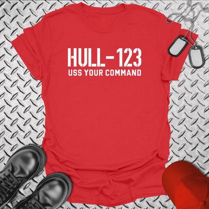 NavyHumor T-Shirt Red / S "Your Command" Bold Hull T-shirt