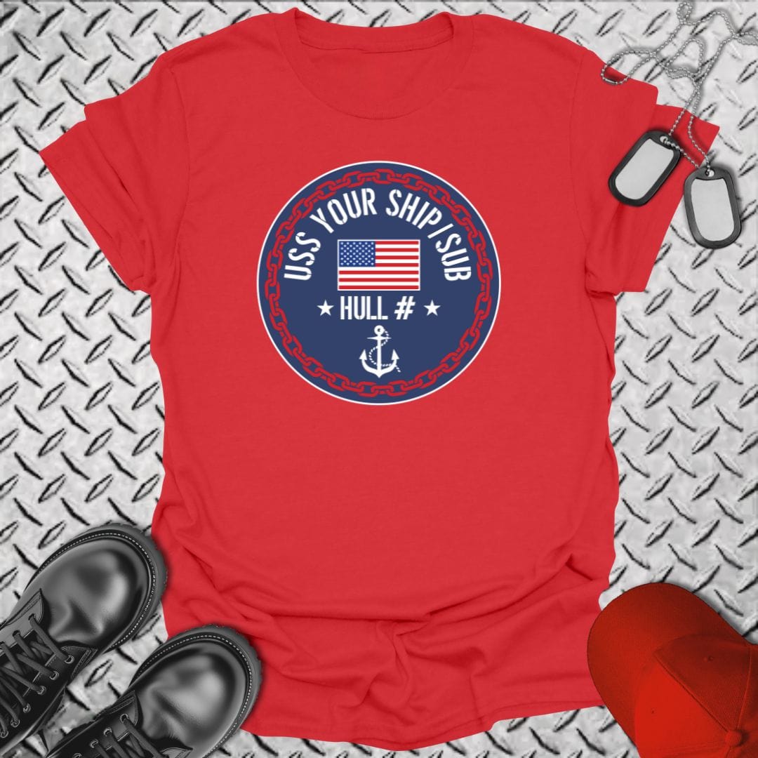 NavyHumor T-Shirt Red / S "Your Command" Crest T-shirt