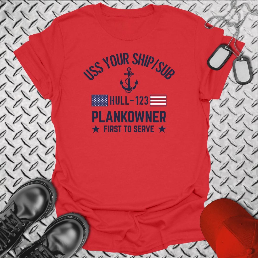 NavyHumor T-Shirt Red / S "Your Command" Plankowner T-shirt