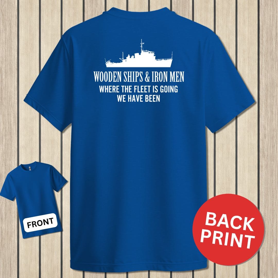 NavyHumor T-Shirt Royal Blue / S Wooden Ships - Iron Men