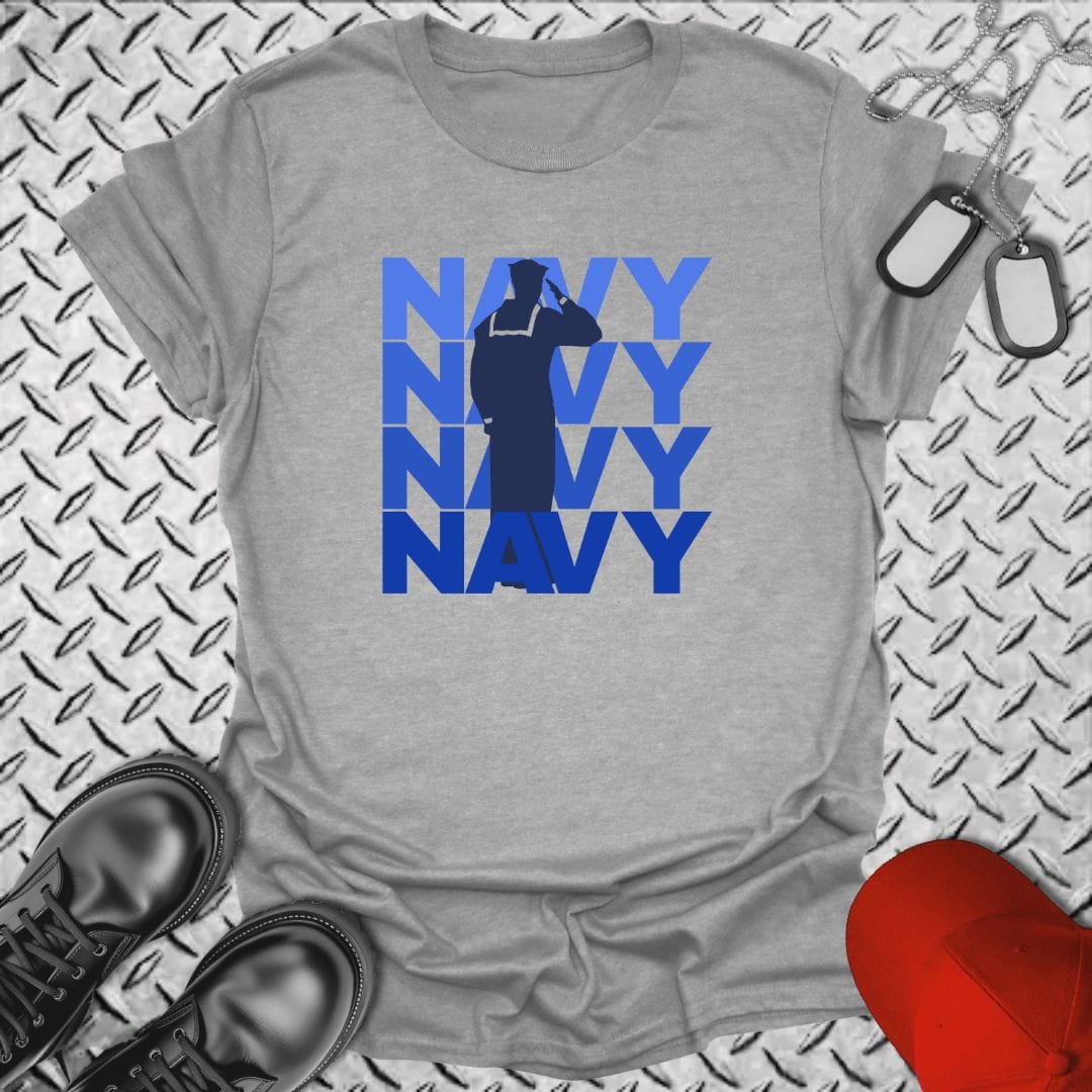 NavyHumor T-Shirt Salute Navy T-shirt
