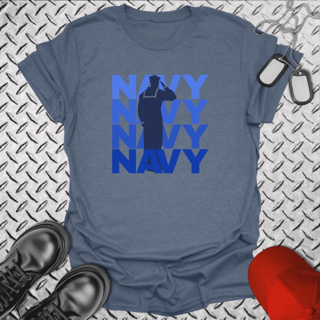 NavyHumor T-Shirt Salute Navy T-shirt