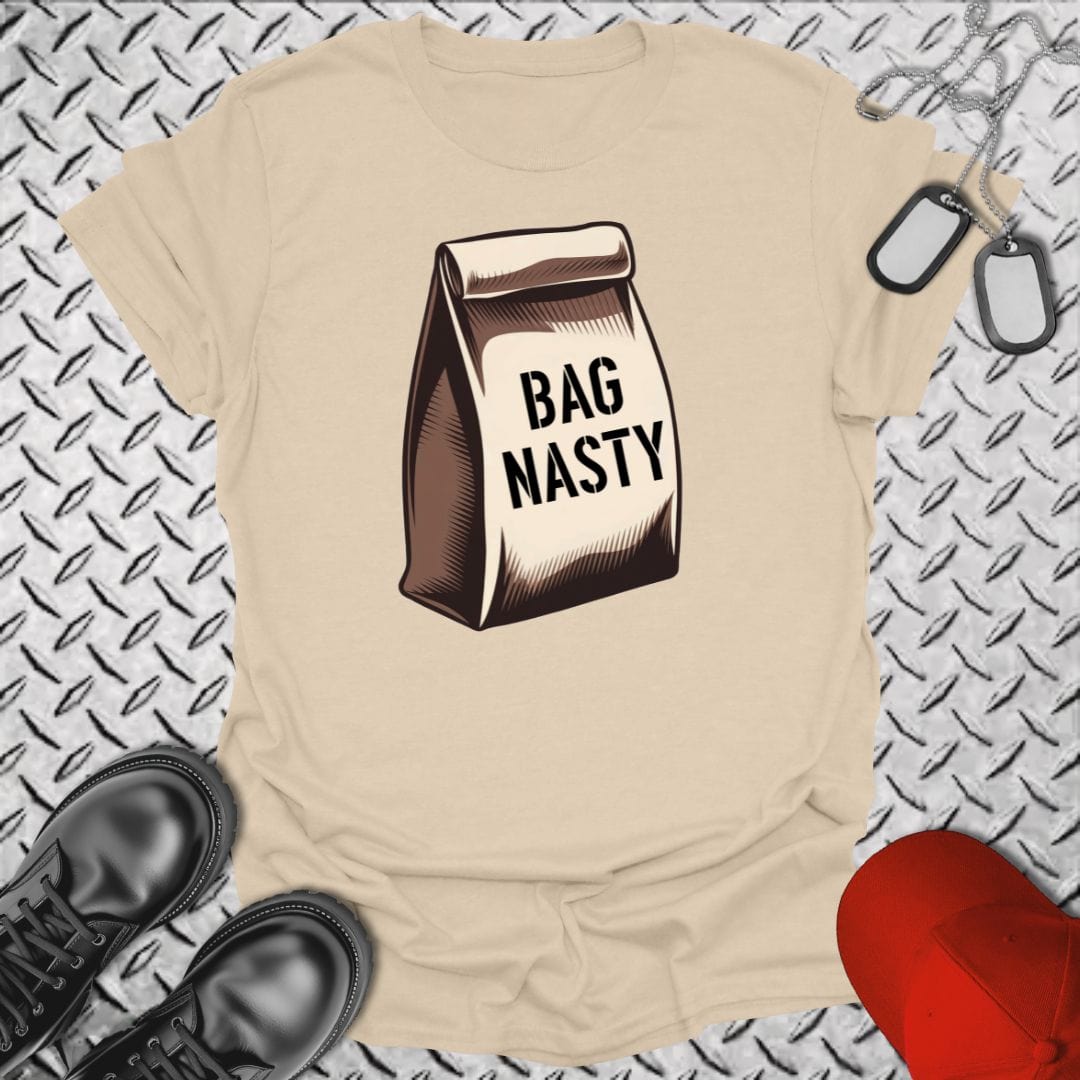 NavyHumor T-Shirt Sand / S Bag Nasty Tshirt