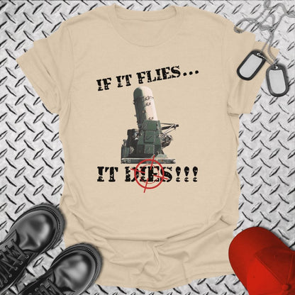 NavyHumor T-Shirt Sand / S If It Flies It Dies T-shirt