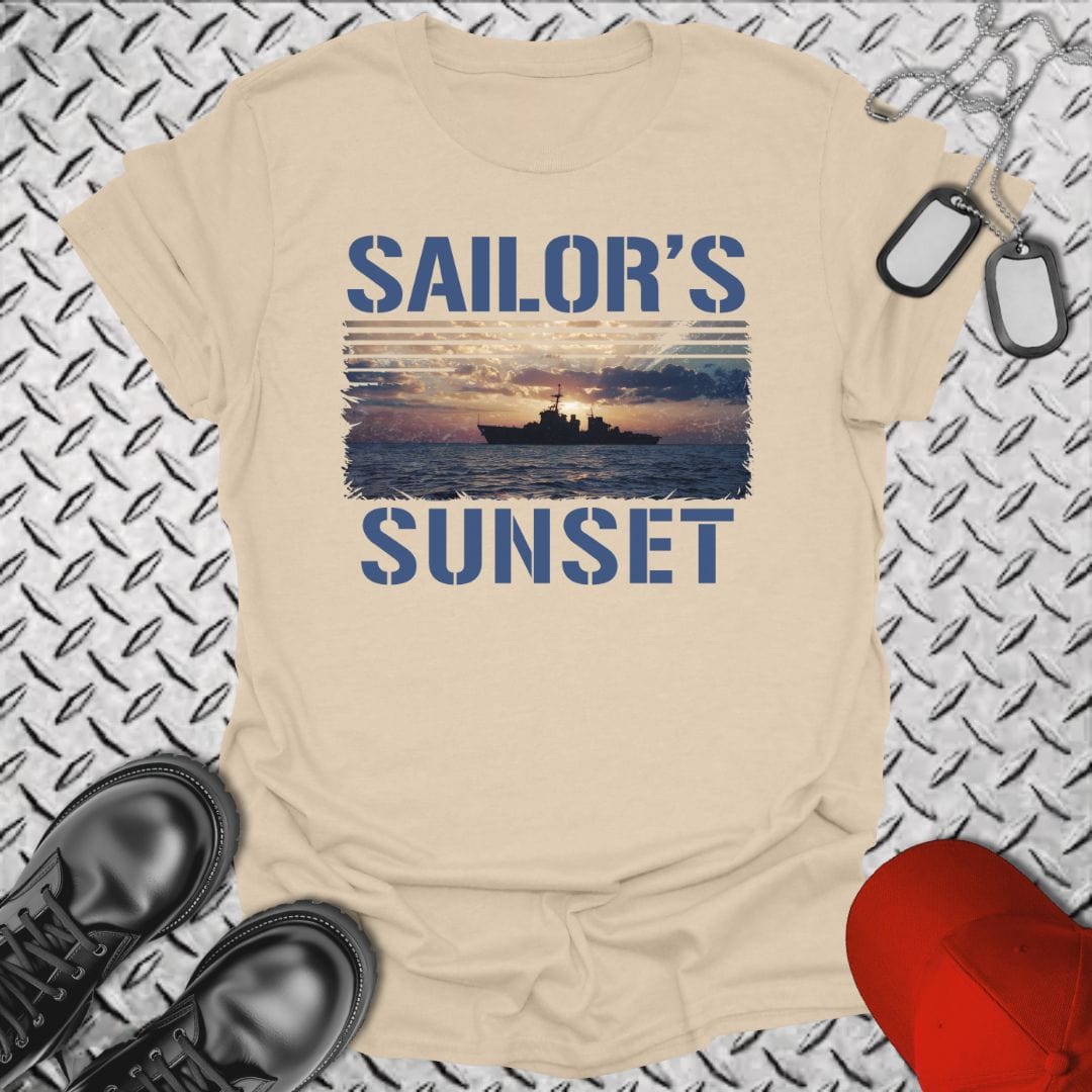 NavyHumor T-Shirt Sand / S Sailor's Sunset T-shirt