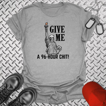 NavyHumor T-Shirt Sport Grey / S 96-Hour Liberty Chit T-shirt