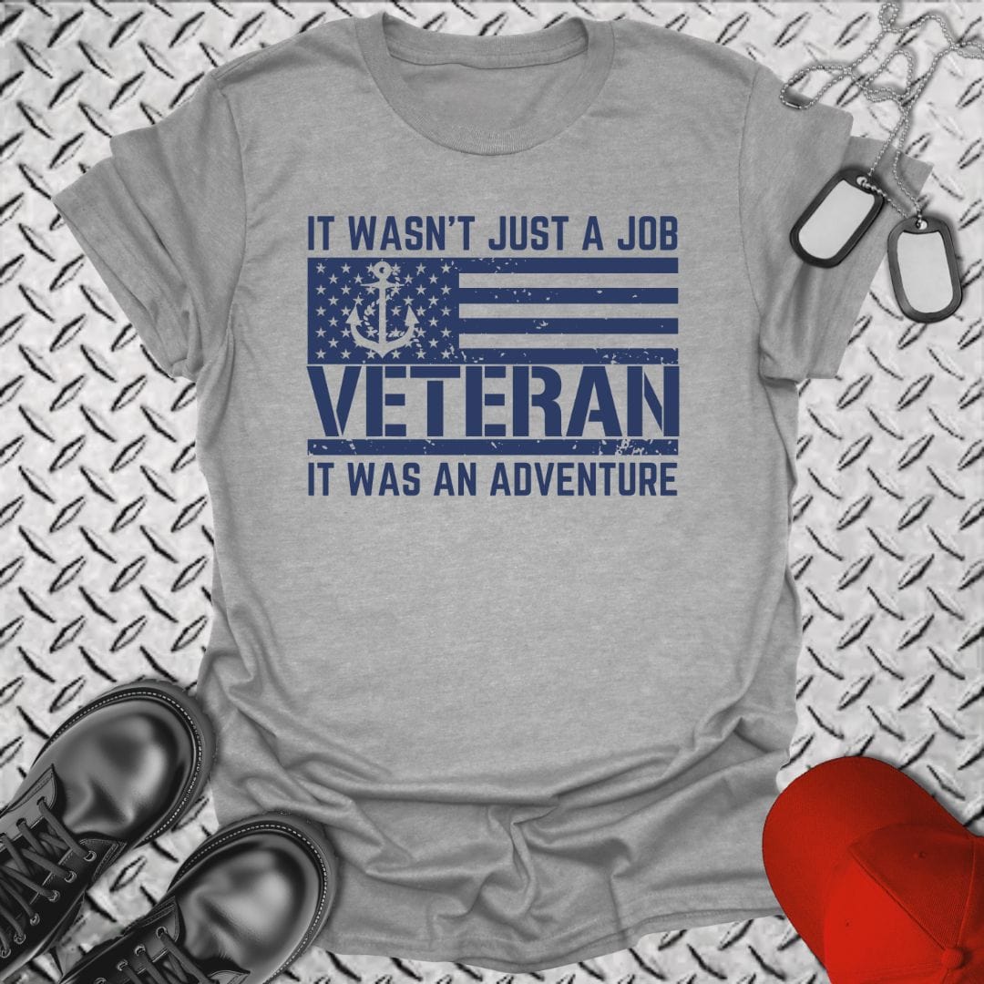 NavyHumor T-Shirt Sport Grey / S Adventure Veteran T-shirt