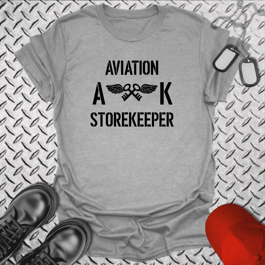 NavyHumor T-Shirt Sport Grey / S AK - Aviation Storekeeper Insignia T-shirt