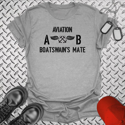 NavyHumor T-Shirt Sport Grey / S Aviation Boatswain's Mate (AB) Insignia T-shirt