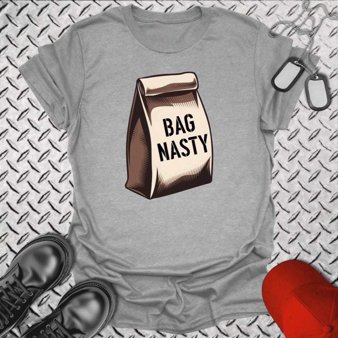 NavyHumor T-Shirt Sport Grey / S Bag Nasty Tshirt