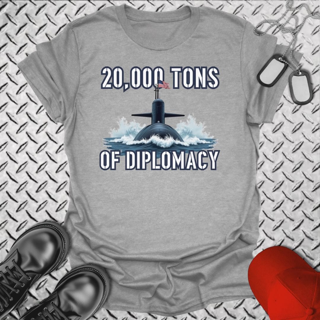 NavyHumor T-Shirt Sport Grey / S Ballistic Diplomacy T-shirt