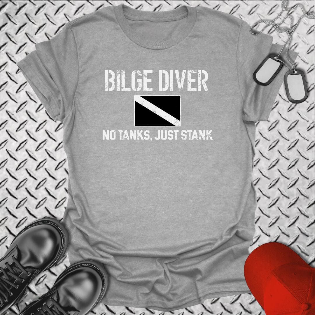 NavyHumor T-Shirt Sport Grey / S Bilge Diver T-shirt