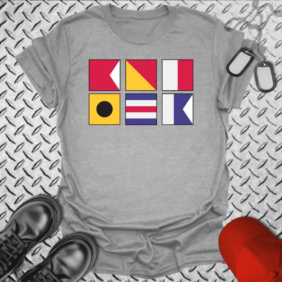 NavyHumor T-Shirt Sport Grey / S BOHICA - Bend Over... Signal Flag