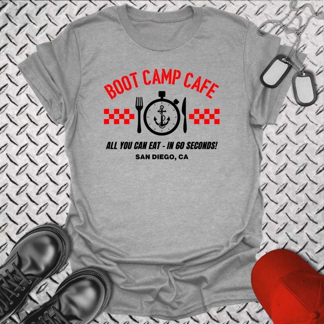 NavyHumor T-Shirt Sport Grey / S Boot Camp Cafe - San Diego T-shirt