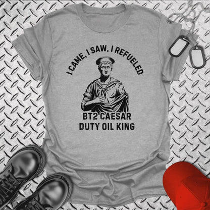 NavyHumor T-Shirt Sport Grey / S Caesar - Duty Oil King T-shirt