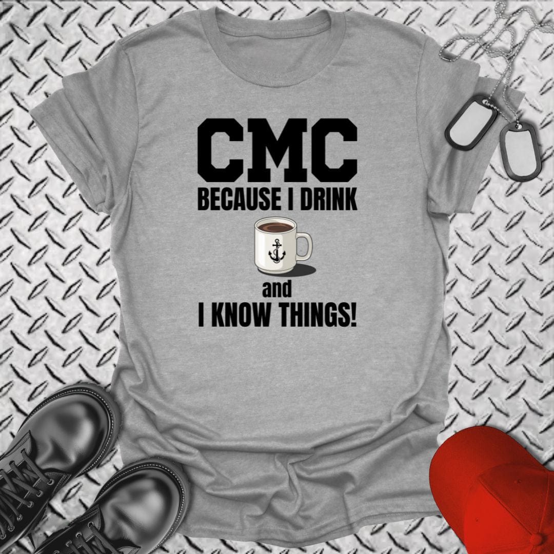 NavyHumor T-Shirt Sport Grey / S CMC - I Know Things T-shirt