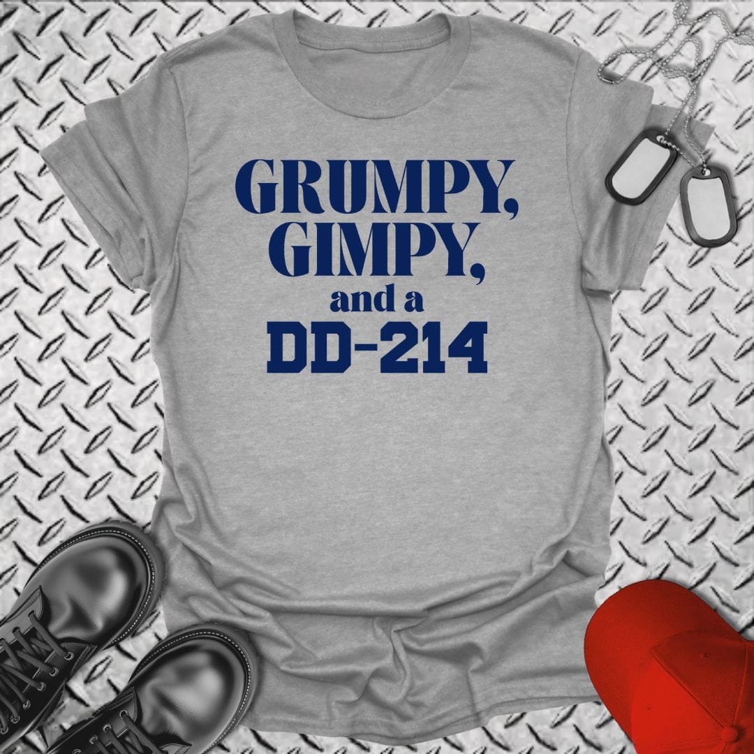 NavyHumor T-Shirt Sport Grey / S Grumpy, Gimpy, and a DD-214 T-shirt