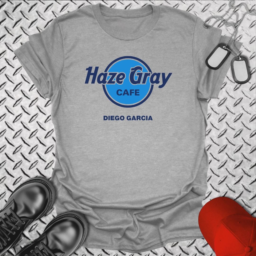 NavyHumor T-Shirt Sport Grey / S Haze Gray Cafe - Diego Garcia T-shirt