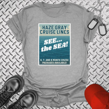NavyHumor T-Shirt Sport Grey / S Haze Gray Cruise Lines