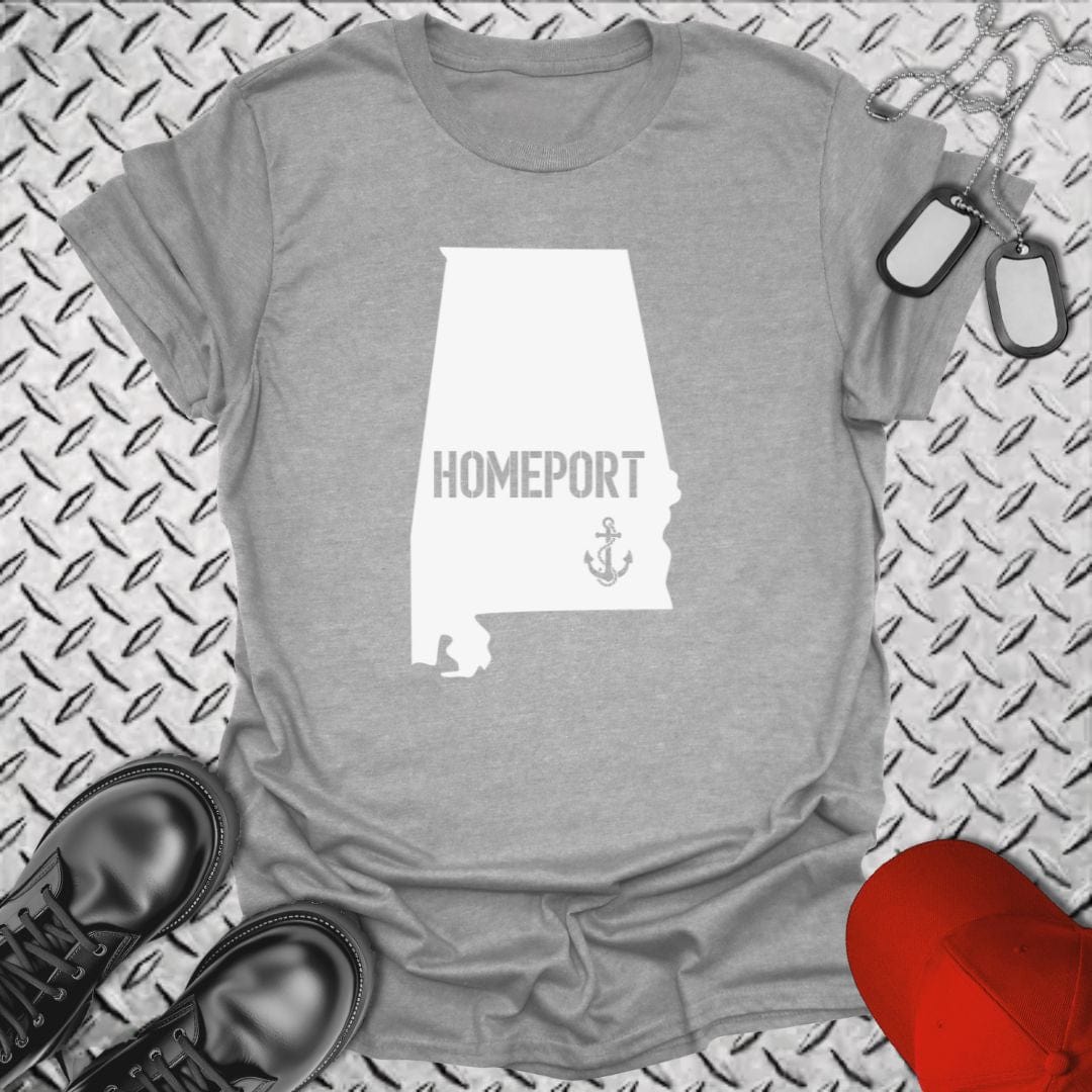NavyHumor T-Shirt Sport Grey / S Homeport Alabama T-shirt