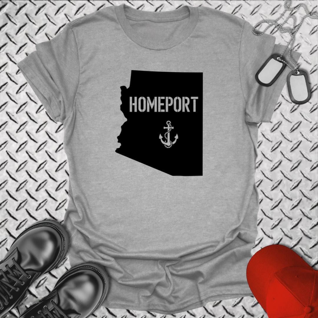 NavyHumor T-Shirt Sport Grey / S Homeport Arizona T-shirt