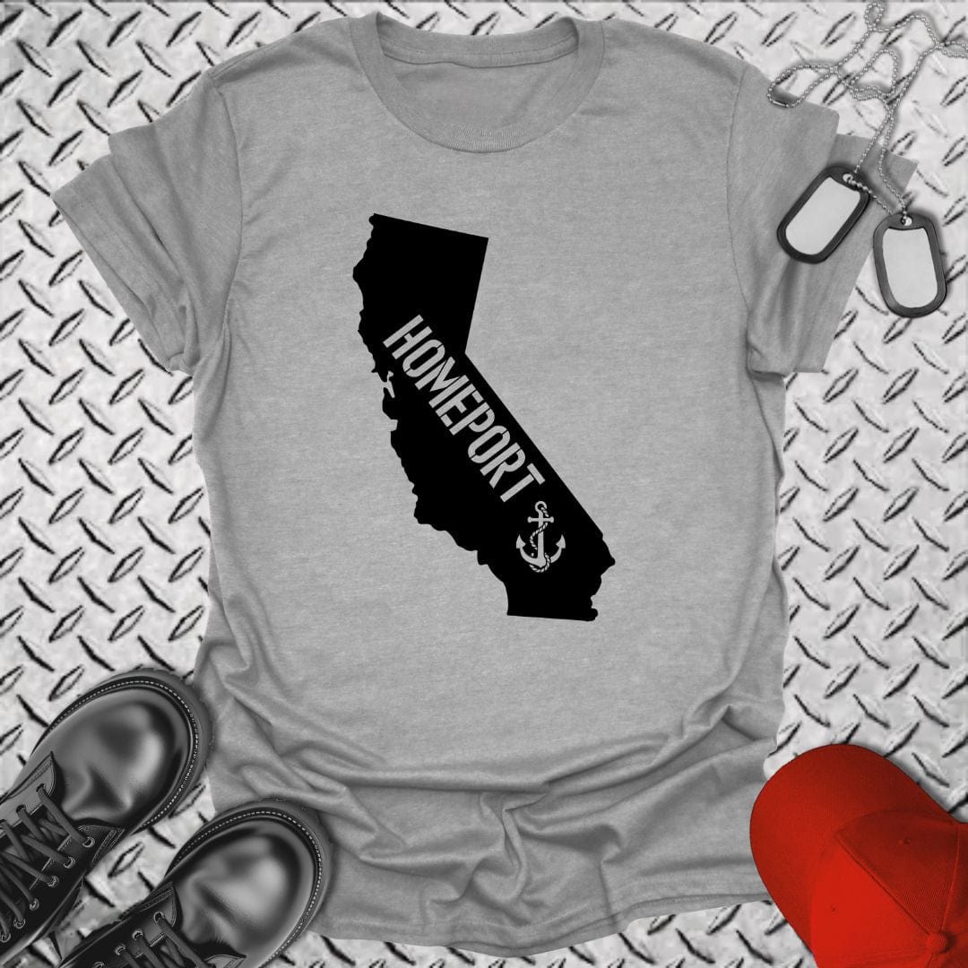 NavyHumor T-Shirt Sport Grey / S Homeport California T-shirt