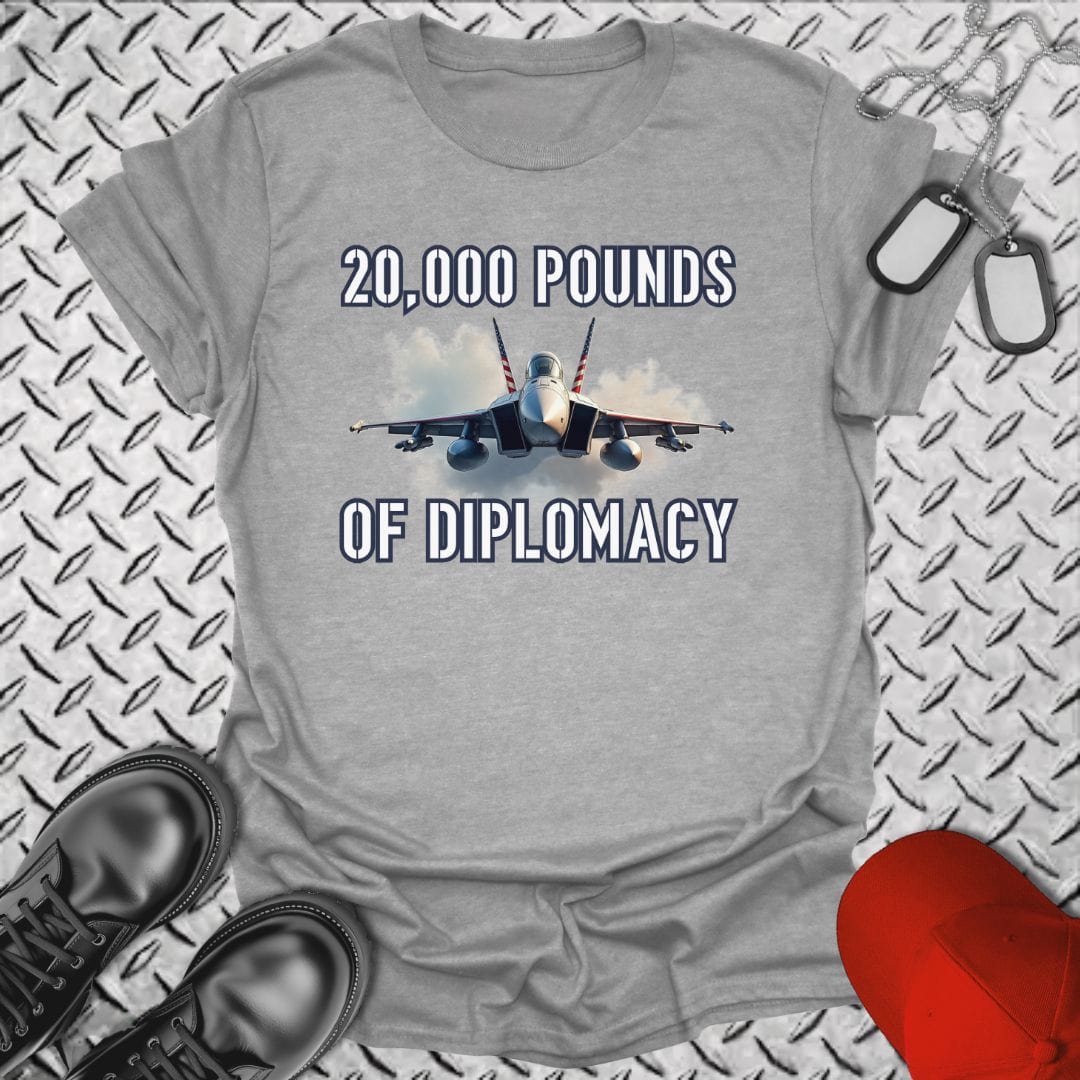 NavyHumor T-Shirt Sport Grey / S Hornet Diplomacy T-shirt