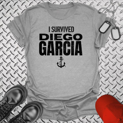 NavyHumor T-Shirt Sport Grey / S I Survived Diego Garcia T-shirt