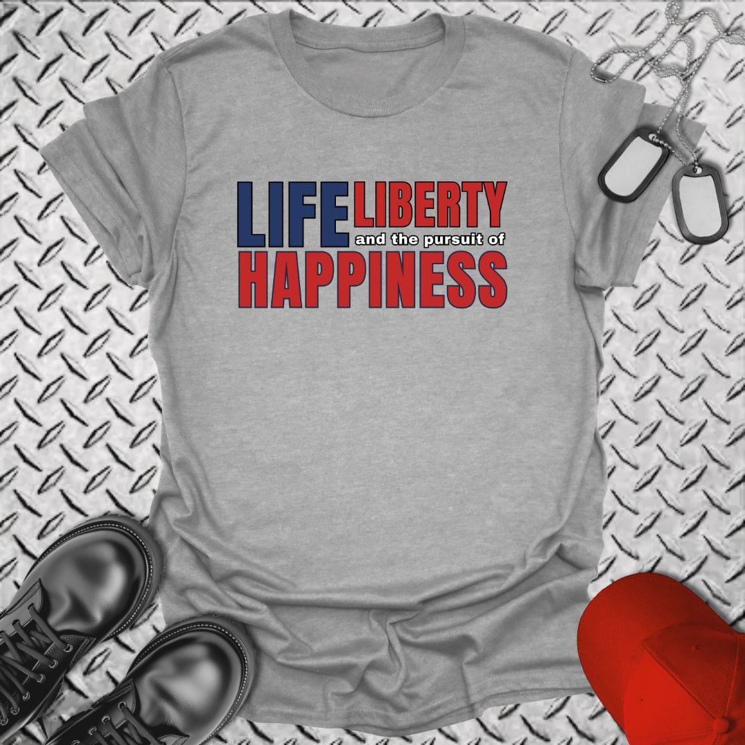 NavyHumor T-Shirt Sport Grey / S Life, Liberty, Happiness T-shirt