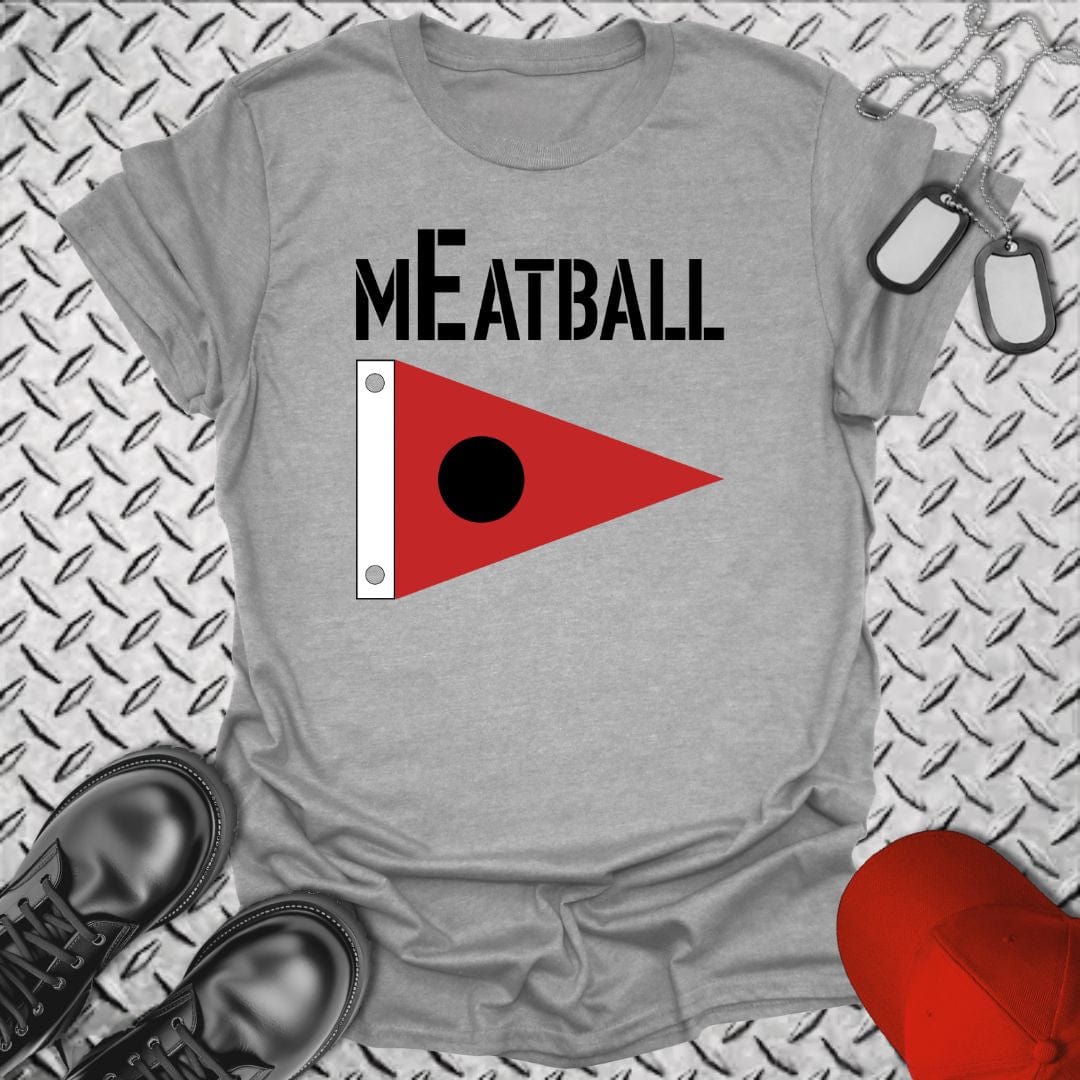 NavyHumor T-Shirt Sport Grey / S Meatball - Battle E Pennant T-shirt
