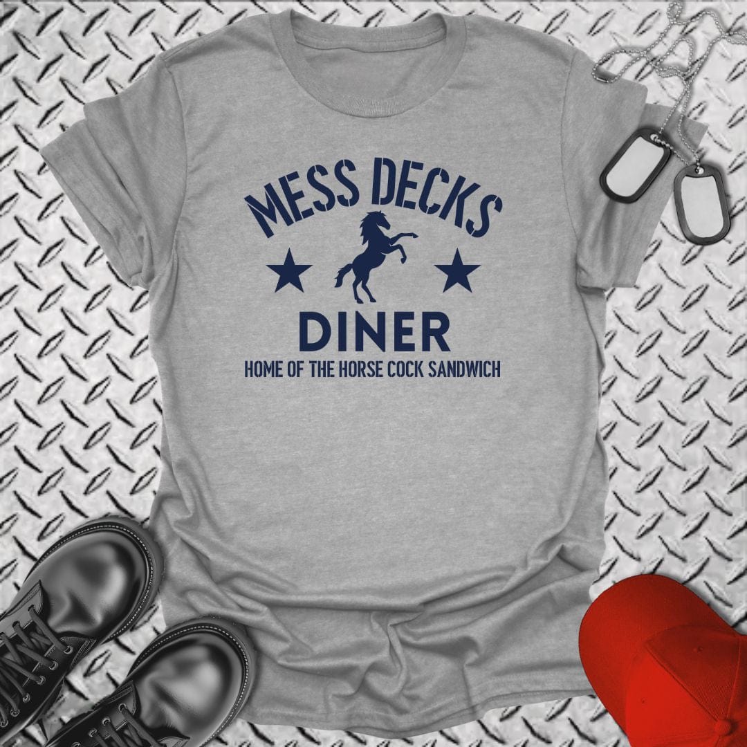 NavyHumor T-Shirt Sport Grey / S Mess Decks Diner T-shirt