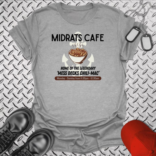 NavyHumor T-Shirt Sport Grey / S Midrats Cafe, Chili-Mac T-shirt