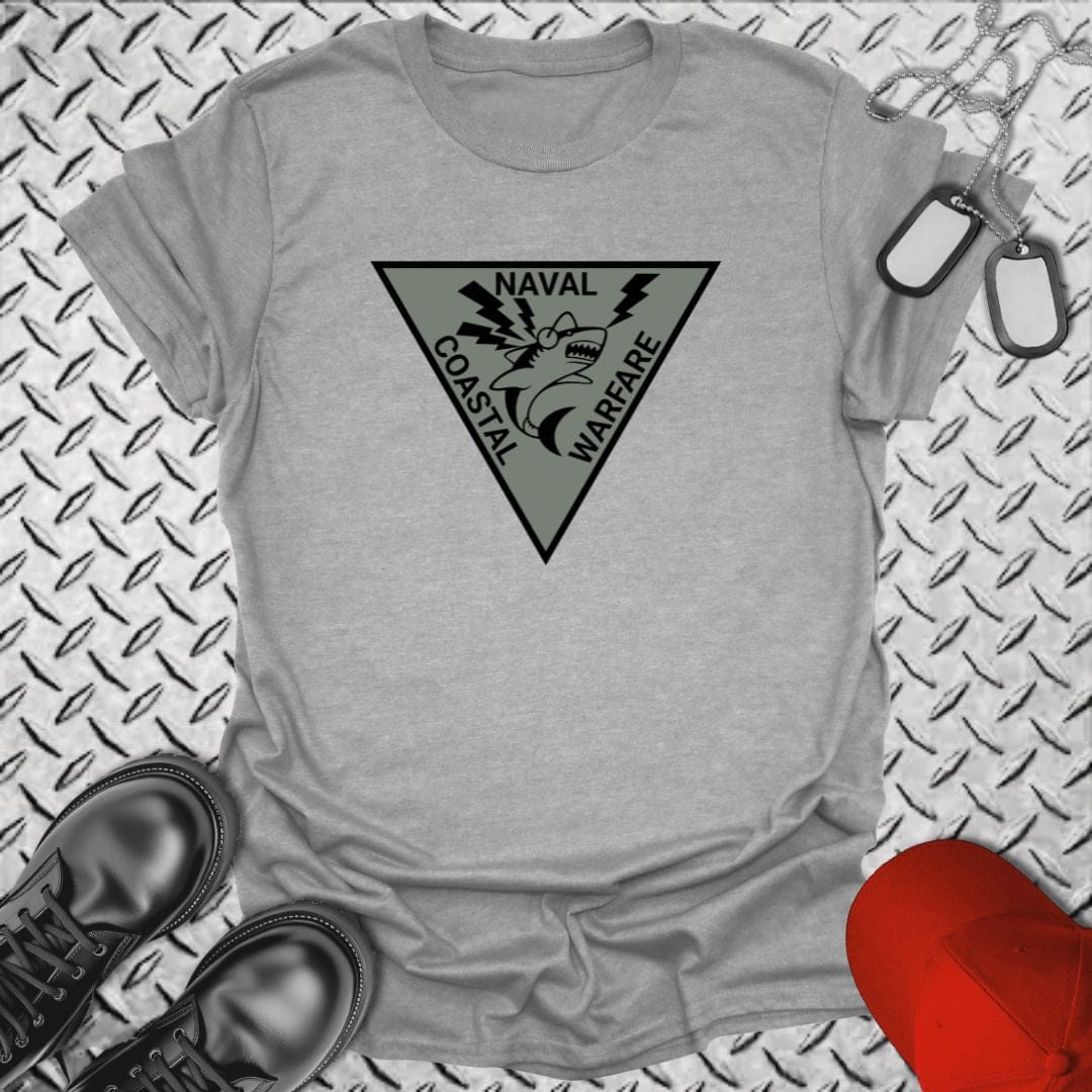 NavyHumor T-Shirt Sport Grey / S Naval Coastal Warfare