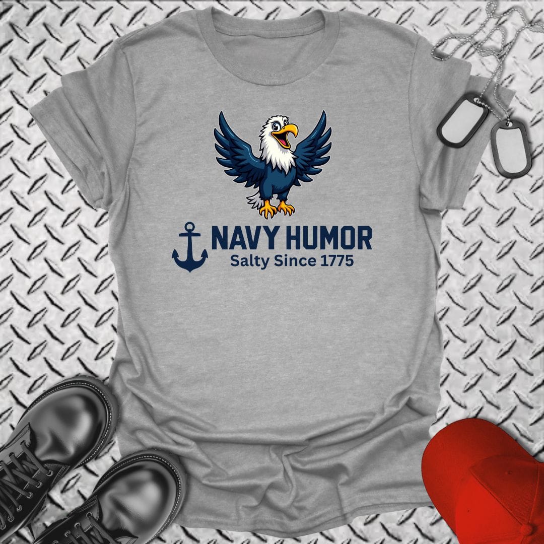 NavyHumor T-Shirt Sport Grey / S Navy Humor - Salty Since 1775 T-shirt