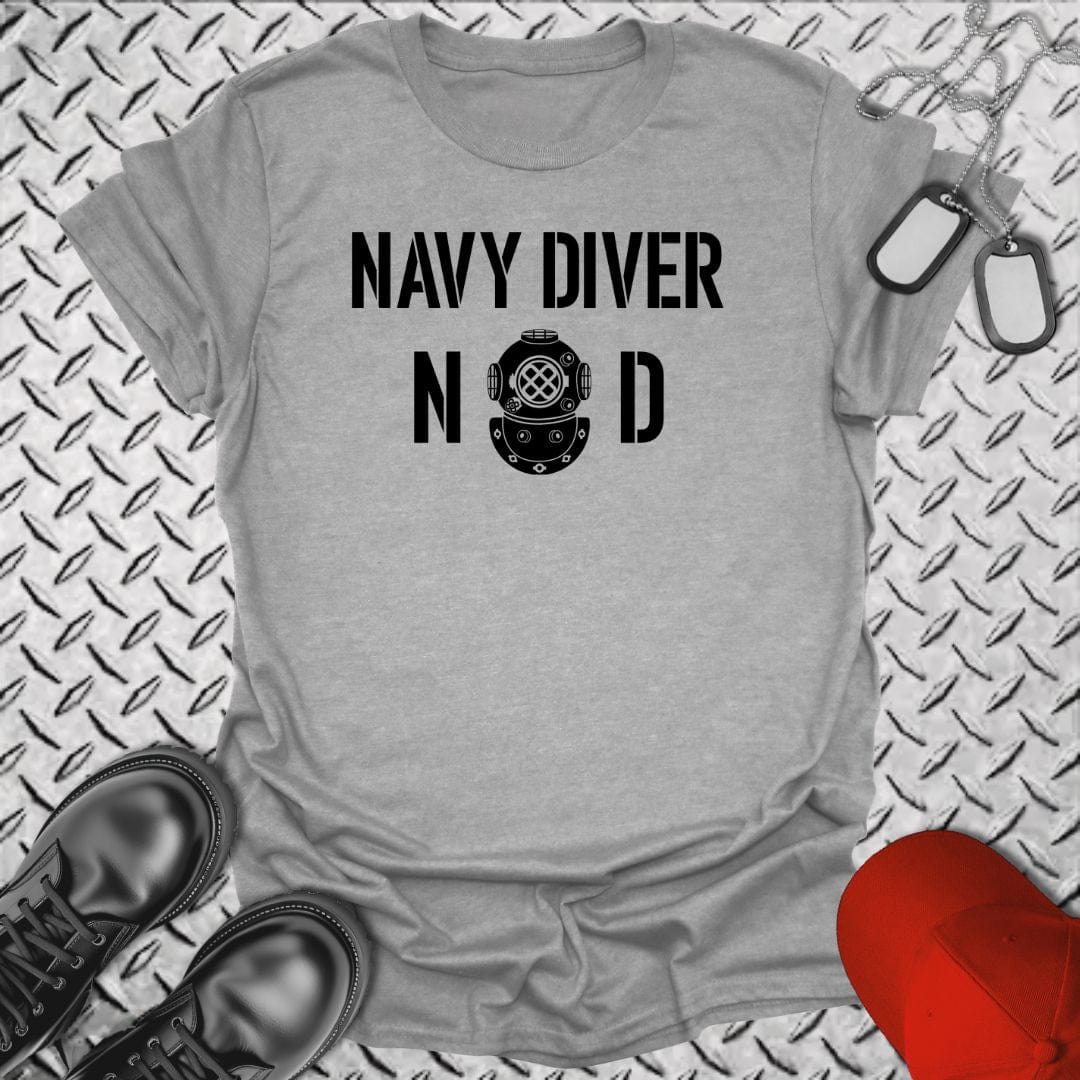 NavyHumor T-Shirt Sport Grey / S ND - Navy Diver Insignia T-shirt