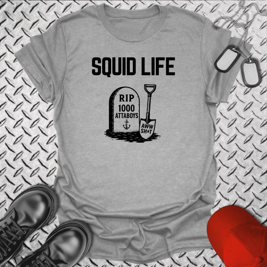 NavyHumor T-Shirt Sport Grey / S One Aww Sh*t - Squid Life T-shirt