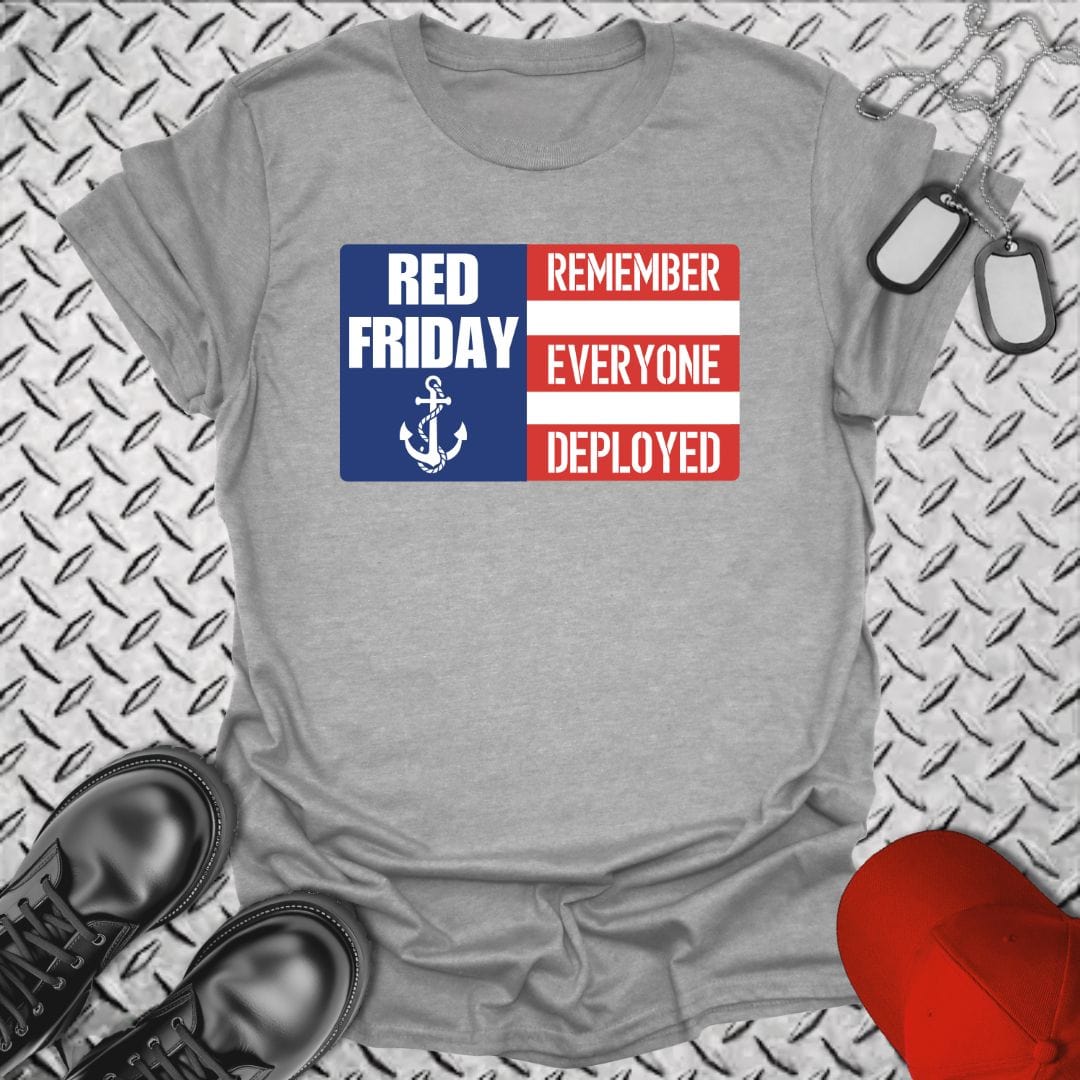 NavyHumor T-Shirt Sport Grey / S R.E.D. Friday Flag T-shirt