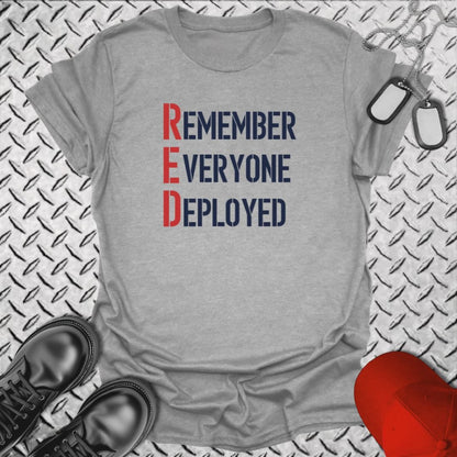 NavyHumor T-Shirt Sport Grey / S R.E.D. - Remember Everyone Deployed T-shirt