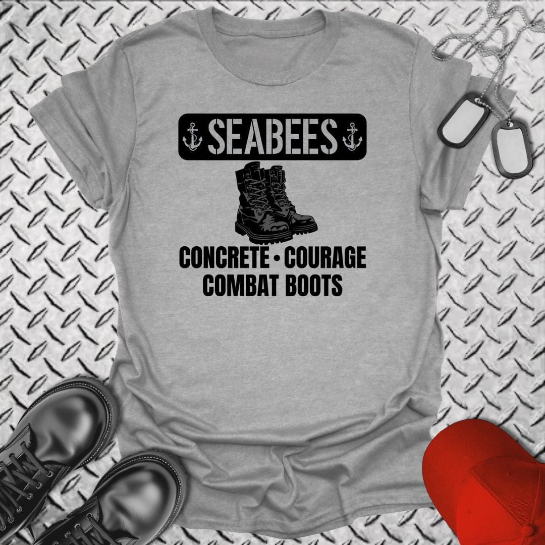 NavyHumor T-Shirt Sport Grey / S Seabees - The 3 C's T-shirt