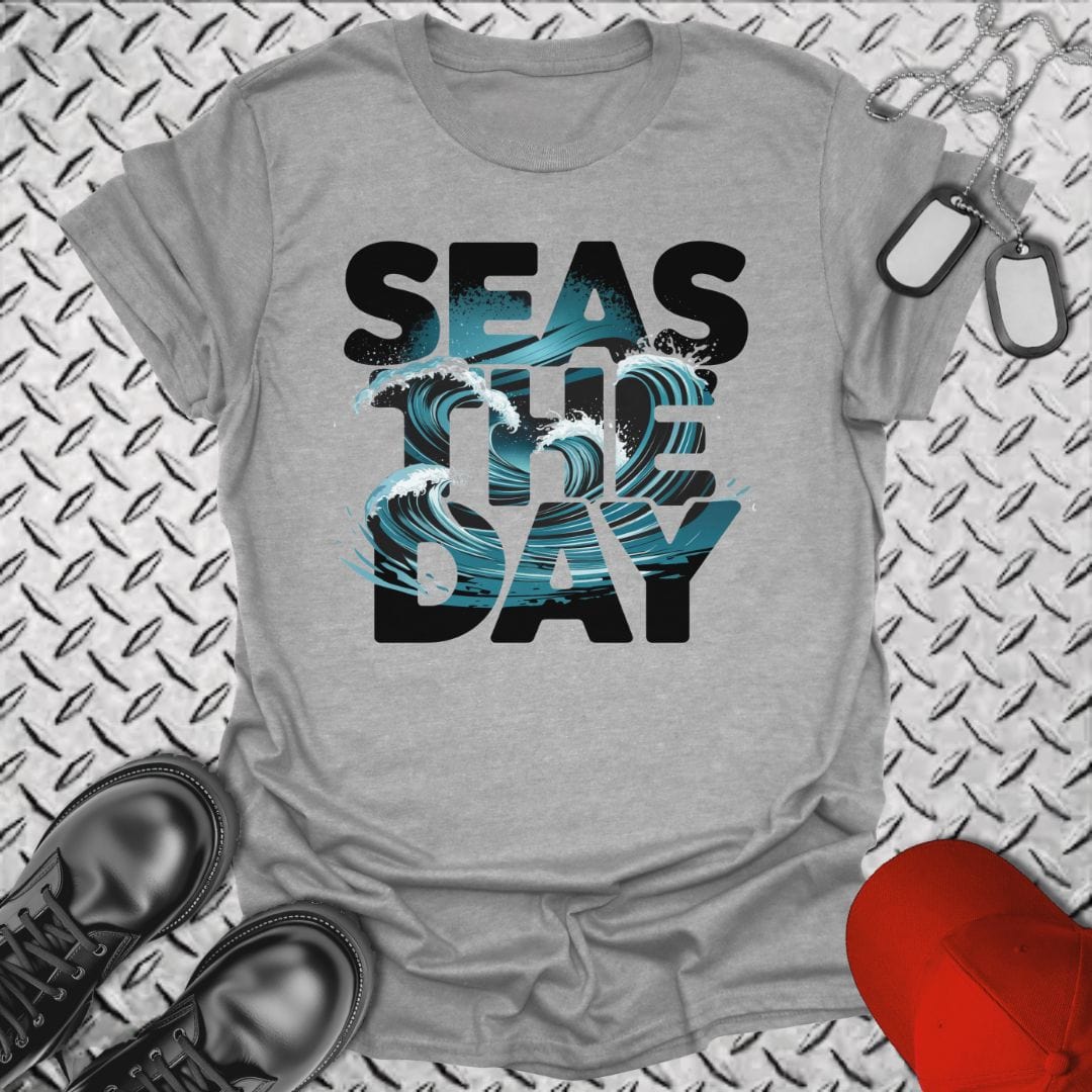 NavyHumor T-Shirt Sport Grey / S SEAS The Day T-shirt