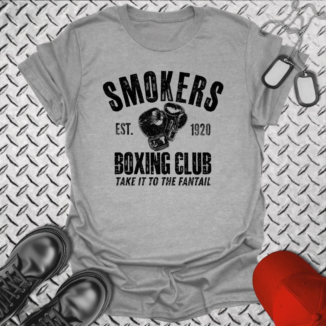 NavyHumor T-Shirt Sport Grey / S Smokers Boxing Club T-shirt