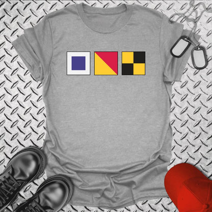 NavyHumor T-Shirt Sport Grey / S SOL- Sh*t Outta Luck Signal Flag