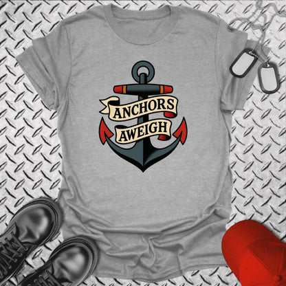 NavyHumor T-Shirt Sport Grey / S Tattoo - Anchors Aweigh T-shirt