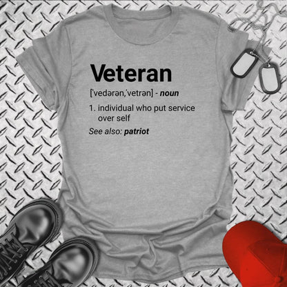 NavyHumor T-Shirt Sport Grey / S Veteran Definition T-shirt