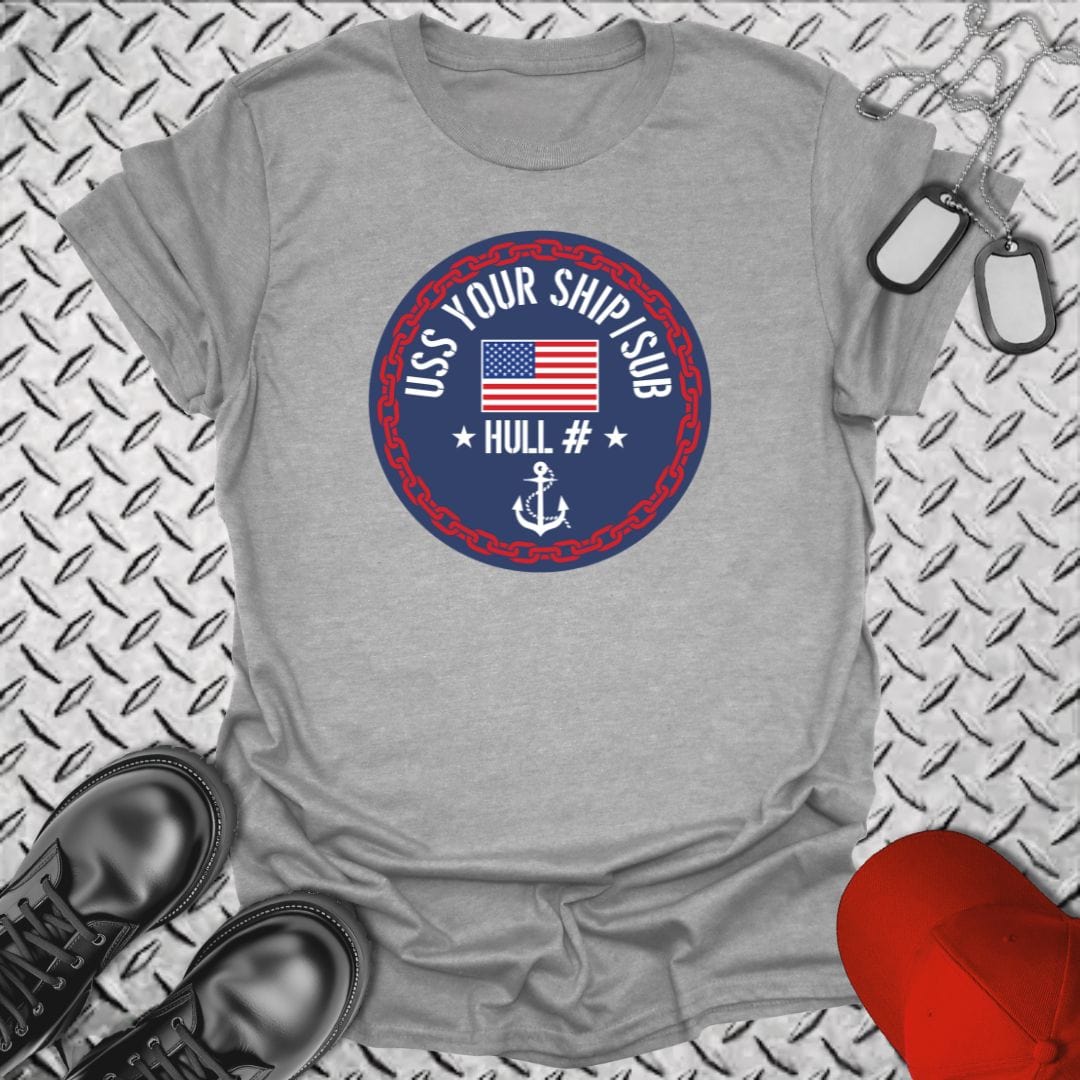 NavyHumor T-Shirt Sport Grey / S "Your Command" Crest T-shirt