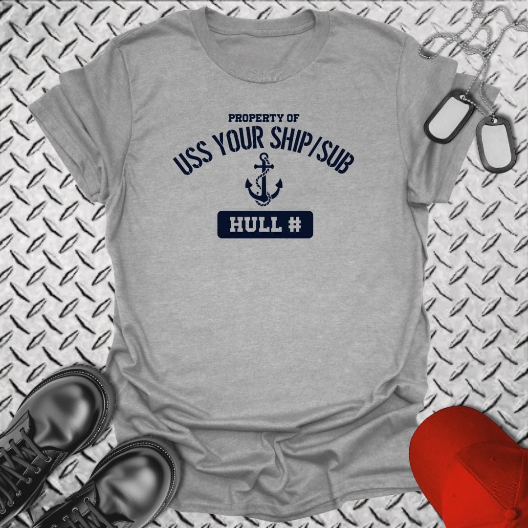 NavyHumor T-Shirt Sport Grey / S "Your Command" Property Of T-shirt