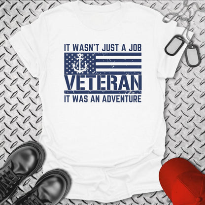 NavyHumor T-Shirt White / S Adventure Veteran T-shirt